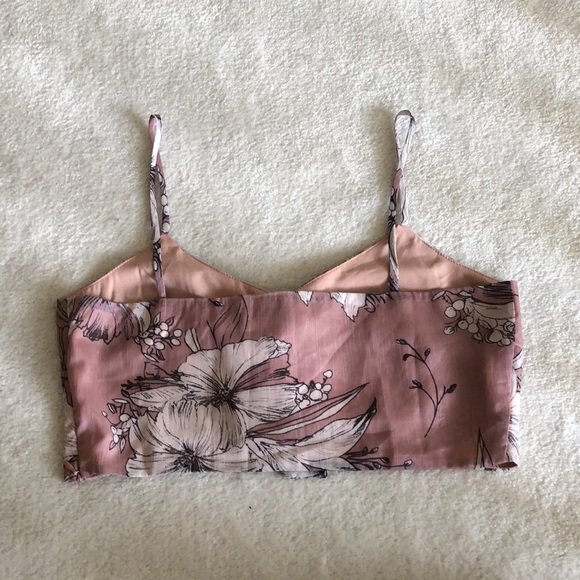 Toby Heart Ginger cropped floral top - Picture 2 of 9